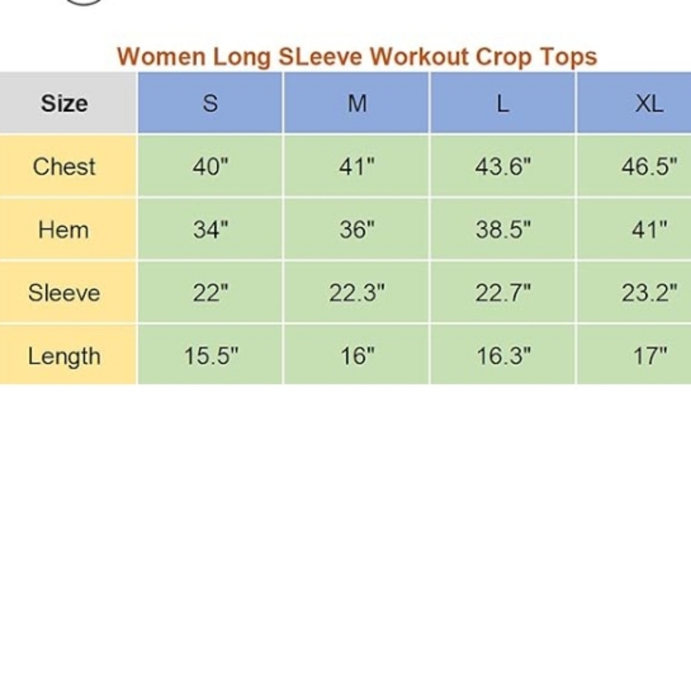 Bestisn Long Sleeve Crop Sweatshirt Top with Thumb Hole Blue - Picture 5 of 5